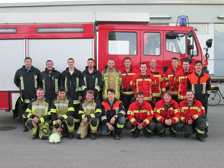 Übungstrag an der Feuerwehrschule Geretsried