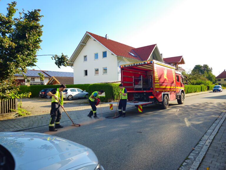 Straße reinigen