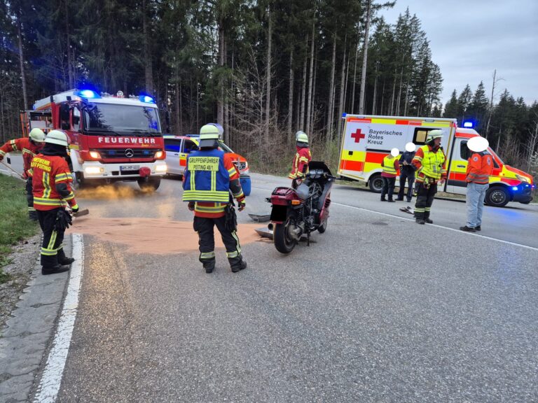 Verkehrsunfall mit Motorrad