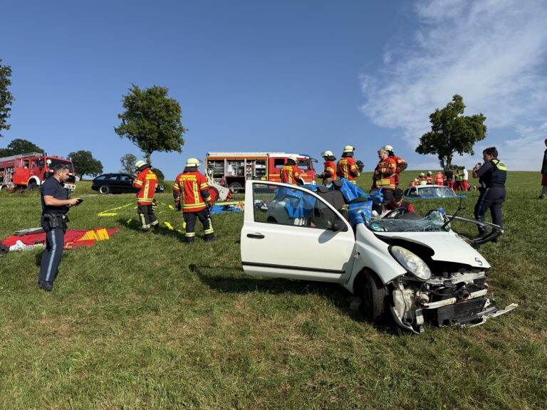 VU schwer, Person eingeklemmt