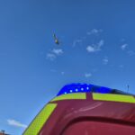 Absicherung Hubschrauberlandung