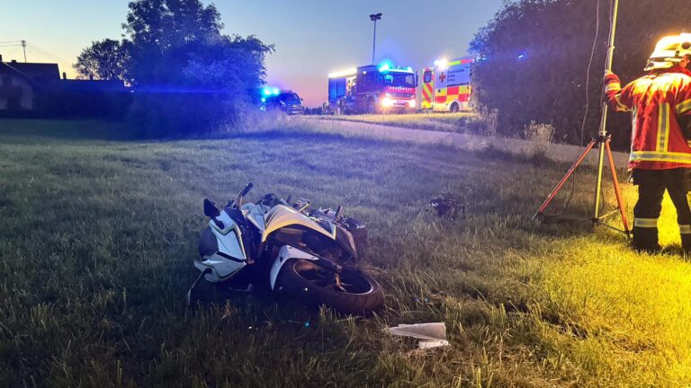 Verkehrsunfall mit Motorrad