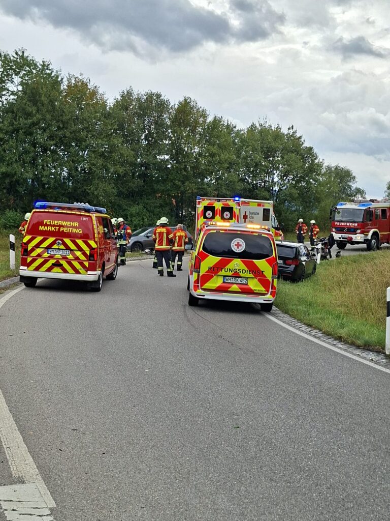 Verkehrsunfall mit Motorrad